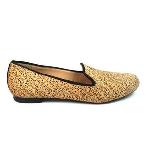 Antonio Melani Womens Calf Hair Flats Gigi Leopard